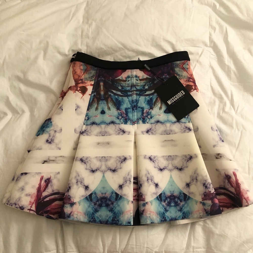 Missguided Kaleidoscope Skater Skirt